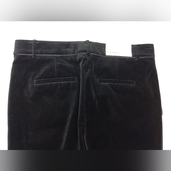Ann Taylor Women's Black Velvet Devin Fit Dress Pants Cotton Polyester Size 4 - Picture 4 of 13